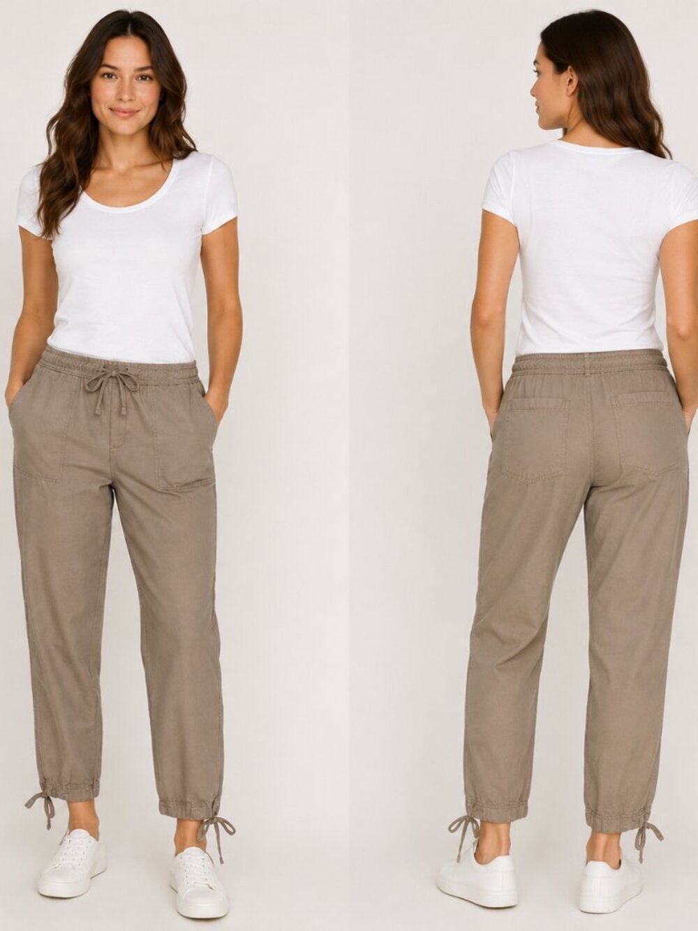 Tommy Hilfiger Khaki Drawstring Ankle Pants Size 8